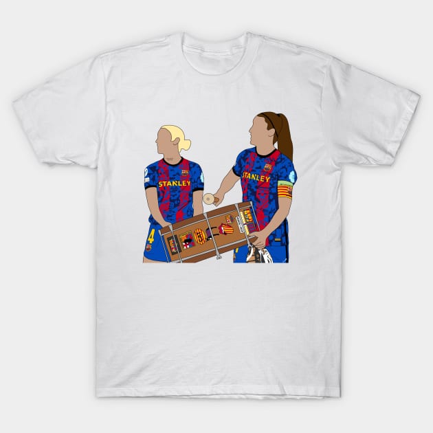 Celebration Alexia Putellas and Mapi León T-Shirt by WilliamCreus